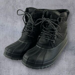 London Fog Ashford 3 Waterproof Insulated Duck Boots Black Men’s CG0440 Sz: 8M